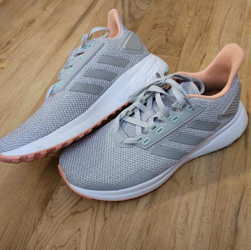 Adidas Women's Gray and Peach Athletic Shoes